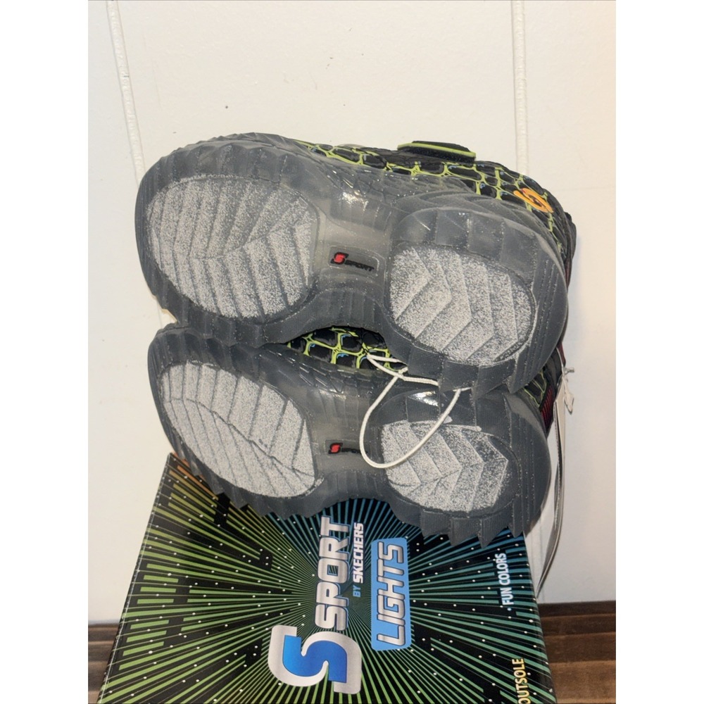 Ssport By Skechers Drego Light Up Small Boys Sz 7 Fun Pattern New - Picture 6 of 8